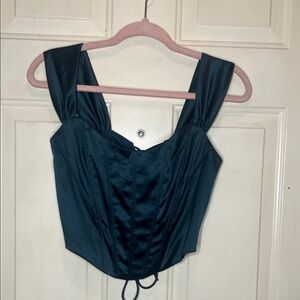 Windsor-Teal Corset Top